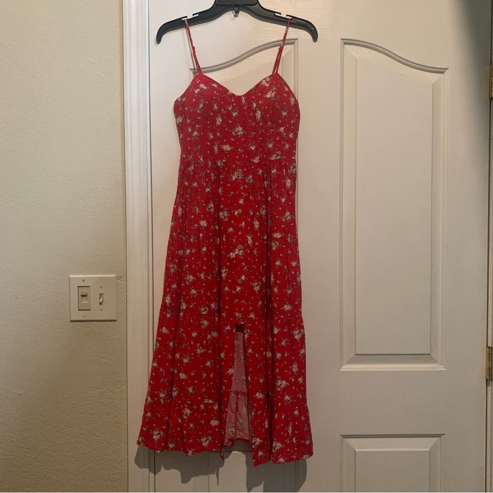 Women’s Band of Gypsies Floral Button-Down Midi Dress